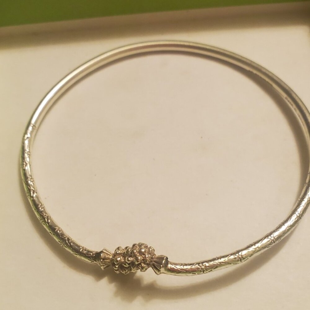 Sterling Silver Vintage West Indies bangle bracelet